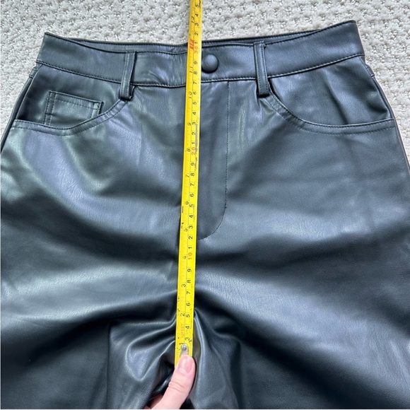 BLOGGERS FAV ZARA FAUX LEATHER STRAIGHT LEG PANTS size XS - Picture 9 of 12